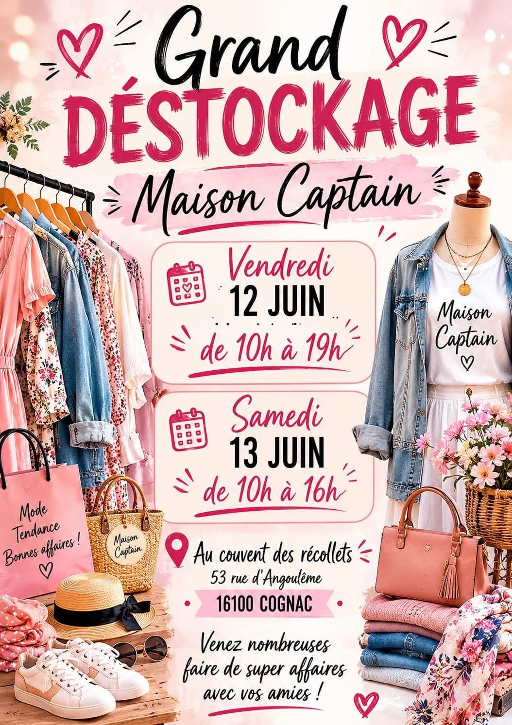Destockage vêtements maison captain